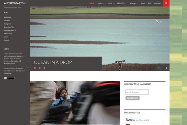 Twenty Fourteen theme site design template sample