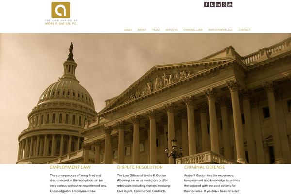 André theme site design template sample