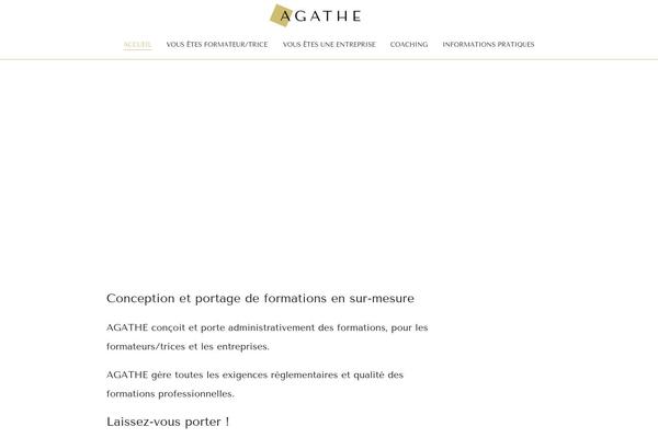 agathe.co site used Zayne