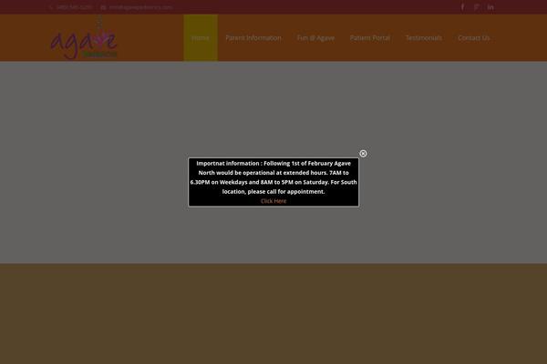 agavepediatrics.com site used Agave