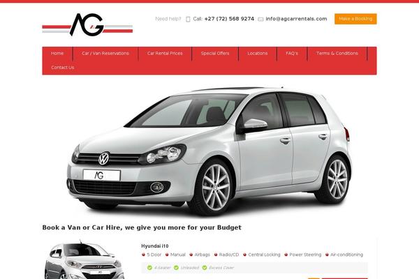 Car-rental theme site design template sample