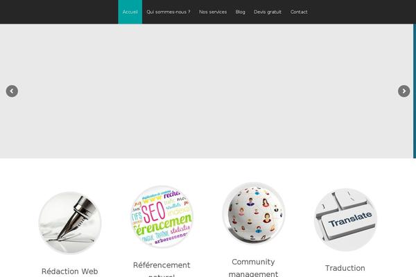 Infographer theme site design template sample