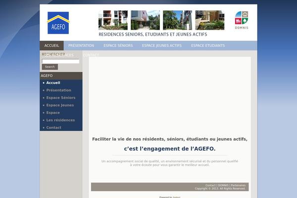 agefo.com site used Agefo-2.0