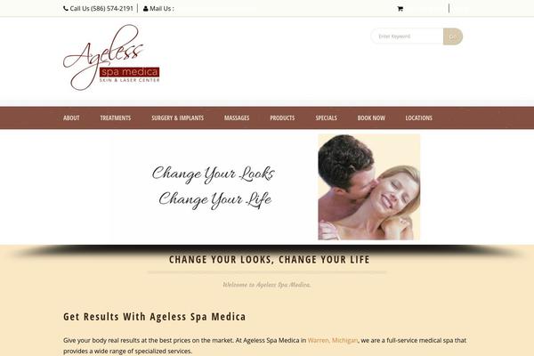 Dream Spa theme site design template sample