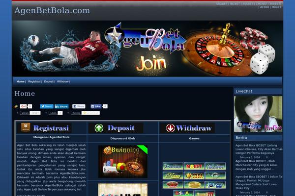 raindrops theme site design template sample