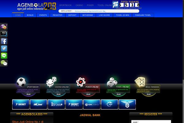 Site using Jquery news ticker plugin
