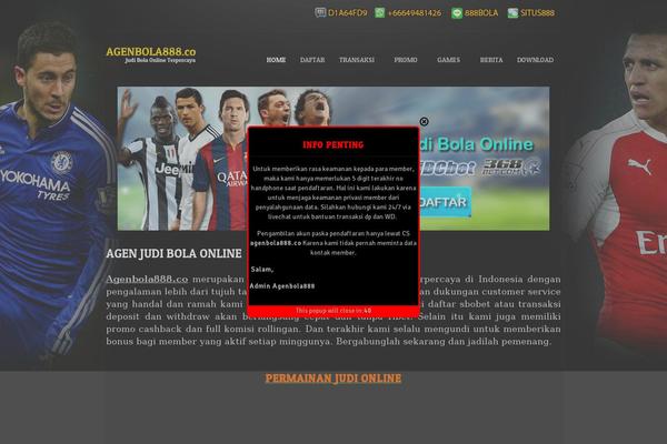Radiance theme site design template sample