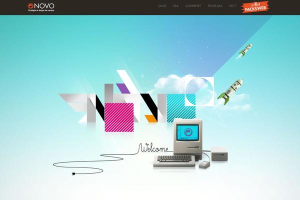 Novo theme site design template sample