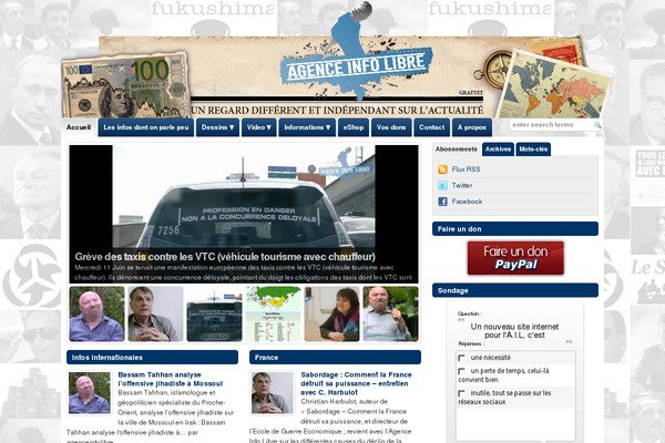 Magazine theme site design template sample