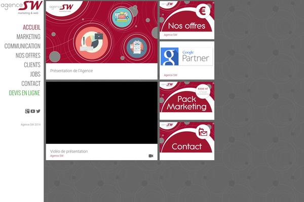 Ubergrid theme site design template sample