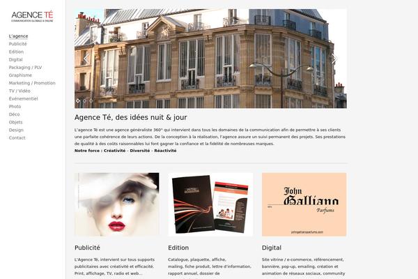 Skylab theme site design template sample