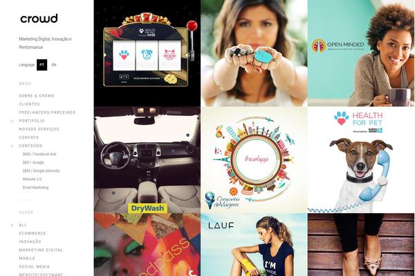 Crowd theme site design template sample