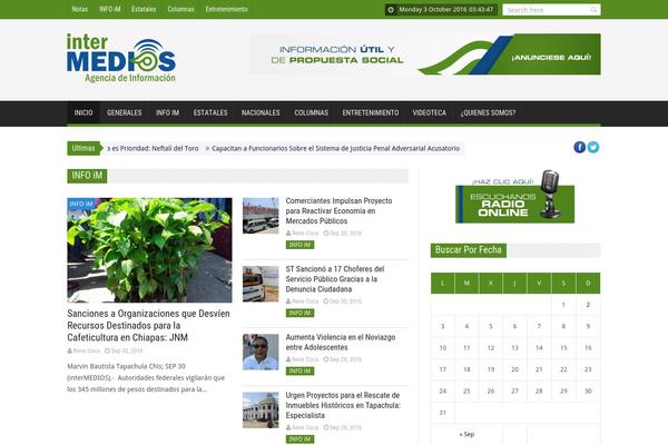 SaladMag theme site design template sample