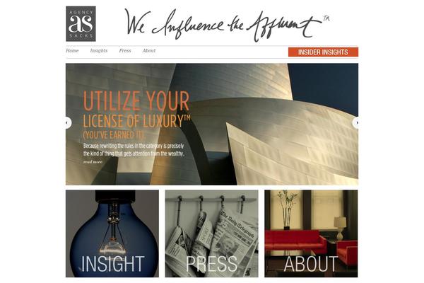 agencysacks.com site used Organic_portfolio_gray