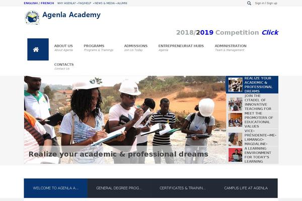 ParkCollege theme site design template sample