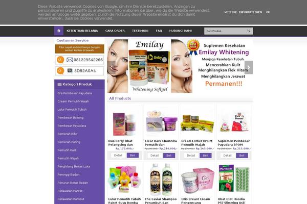 Do’a Ibu theme site design template sample