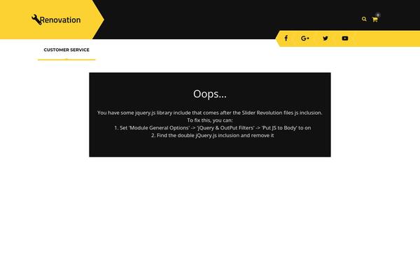 Site using Thememove-core plugin