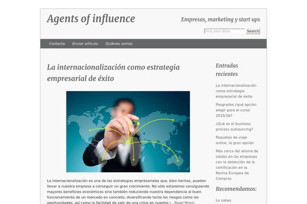 agentsofinfluence.es site used Bliss