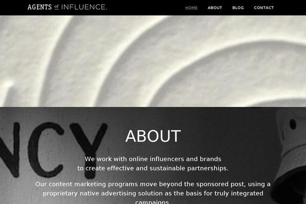 Parallax Pro theme site design template sample