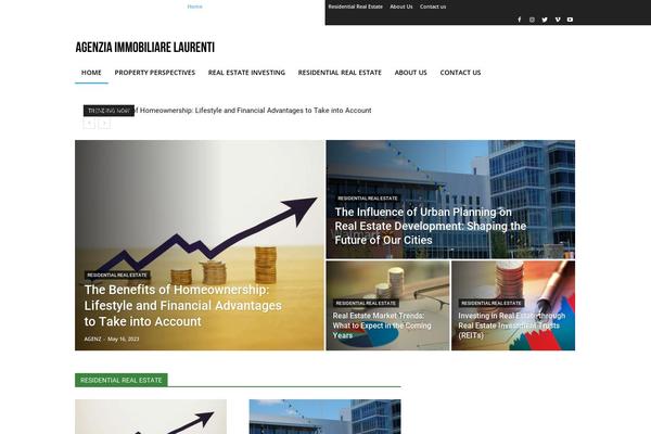 Newspaper theme site design template sample