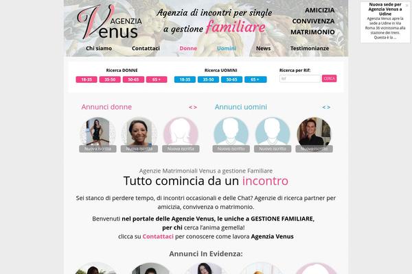 Venus theme site design template sample