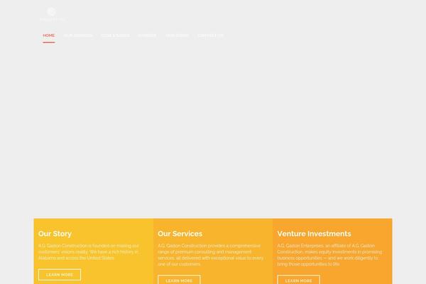 Construction theme site design template sample
