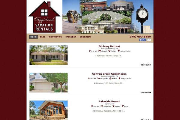 Estate theme site design template sample
