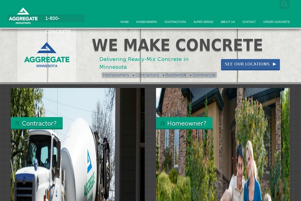 Aggregate theme site design template sample