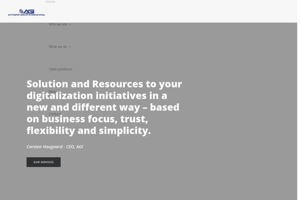 Uncode theme site design template sample