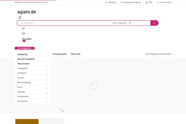 Electro theme site design template sample
