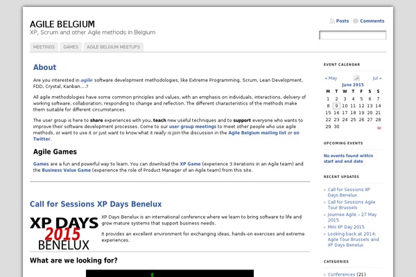 Site using amr ical events lists plugin