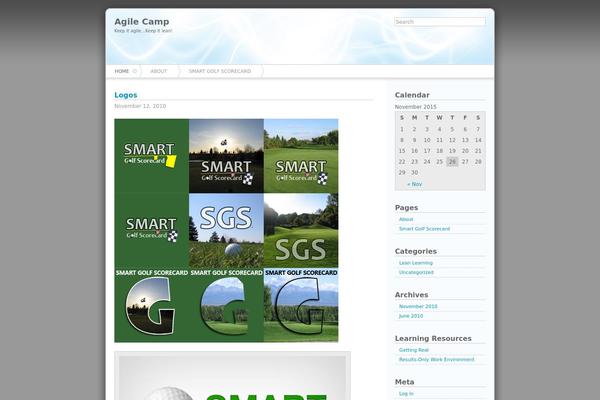 Azul theme site design template sample
