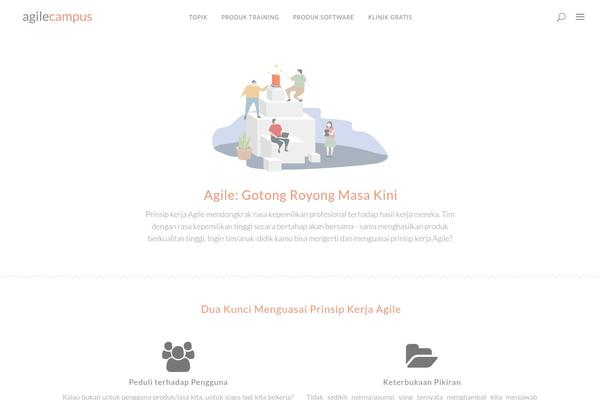 Blu theme site design template sample