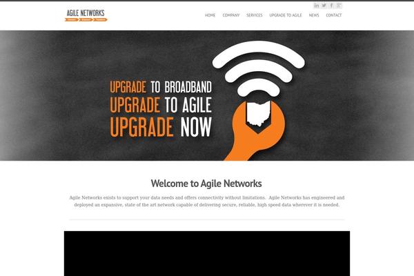 Agile theme site design template sample