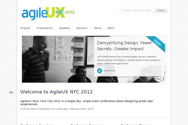 Evento theme site design template sample