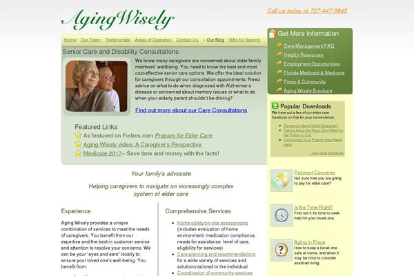 agingwisely.com site used Aging