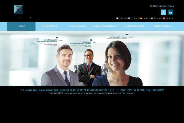 agir-recouvrement.com site used Agir