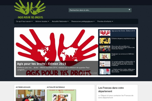agispourtesdroits.org site used Snapwire