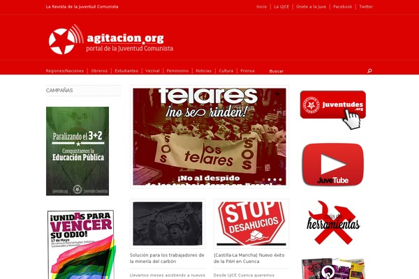agitacion.org site used Massive Press