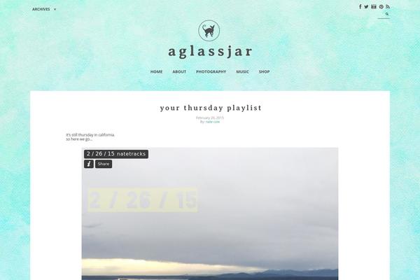 Thoughts theme site design template sample