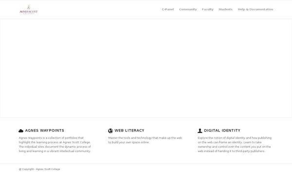agnesscott.org site used Agnes