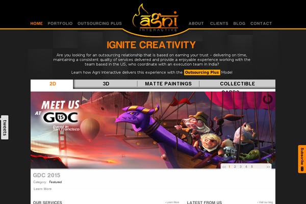 Vulcan theme site design template sample