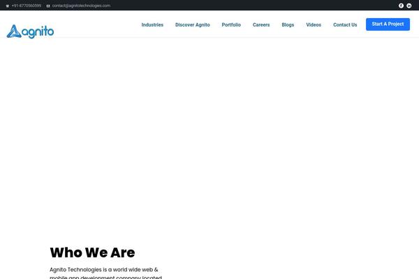 Jupiter Child theme site design template sample