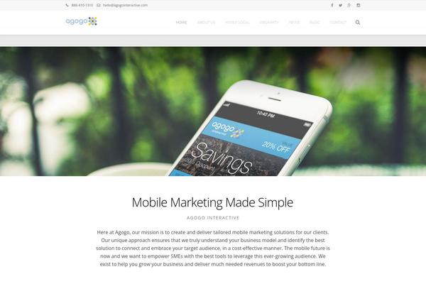 Meteors theme site design template sample