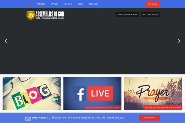 Dunamis theme site design template sample