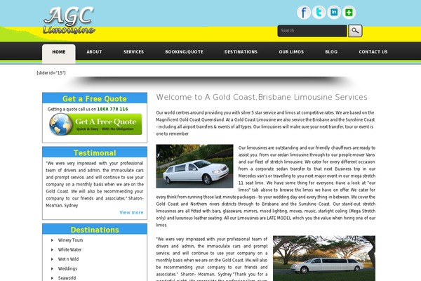 agoldcoastlimousine.com site used Food
