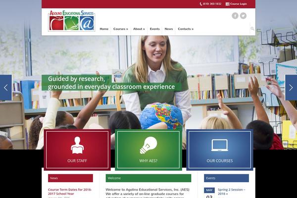 Aes theme site design template sample