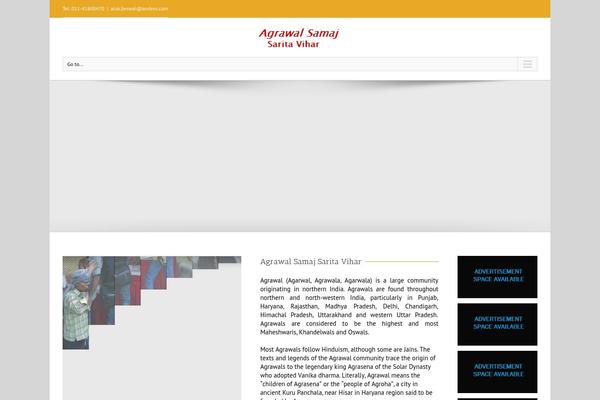 agrawalsamaj.net site used Avada