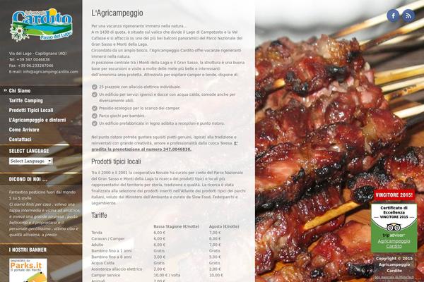 Ristorante theme site design template sample