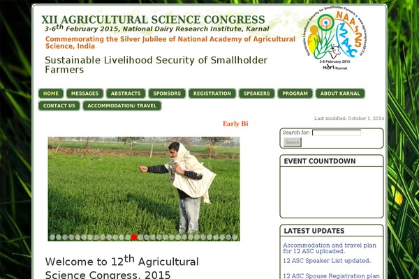 agricongress2015.in site used Fistic